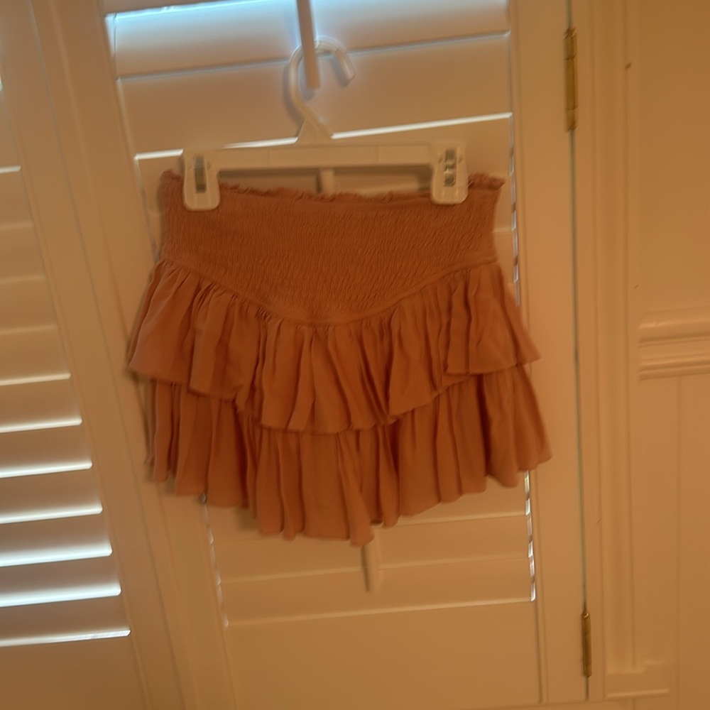 Cute Ruffle Pink Skirt - Picture 2 of 3